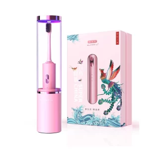 Rechargeable Electric Toothbrush with UV Cleaning System for Grown-ups